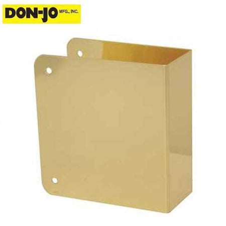 Don-Jo Don-Jo: WRAP AROUND 80 BLANK - 4-1/4 X 4-1/2" - Polished Brass DNJ-80-PB-CW